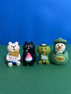 デコレコンコンブル　夏　黒猫　かっぱ　しろくま　ペンギン