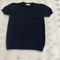 美品 RED VALENTINO 黒 半袖ニットセーター - メルカリ