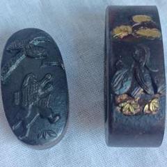 縁頭鐺3点セット　山水正豊(41mm) 　nky-114 縁頭鐺3点セット山水正豊(41mm) nky-114
