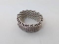 TIFFANY ティファニー サマセット メッシュ リング シルバー