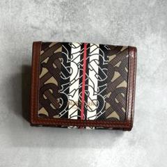 【美品】BURBERRY バーバリー / ルナTBモノグラムコンパクトウォレット