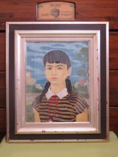 ◇近藤長三郎 「少女像」 油彩F6号 真作保証 ◇