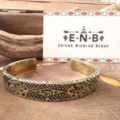 ERICKA NICHOLAS BEGAY エリッカニコラスビゲイ 真鍮 バングル