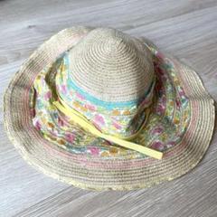 希少☆*°tsumori chisato☆フラワーつば広ハット 希少☆*°tsumori chisato☆フラワーつば広ハット