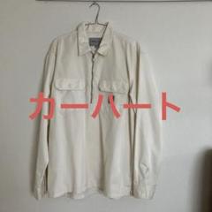 Carhartt アイボリー 長袖シャツ Lサイズ