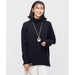 新品　23区　ウールカシミヤブレンドバルキー タートルネック ニット　黒　46 ウールカシミヤブレンドバルキー タートルネック ニット | 23区