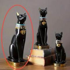 43 バステト像 黒猫 置物 エジプト風 インテリア 高級 希少 37cm