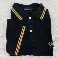 美品　M12 英国製　フレッドペリー　ポロシャツ　半袖　44 XXL 黒　金 FRED PERRY フレッドペリー ポロシャツ 英国製 半袖 メンズ M12