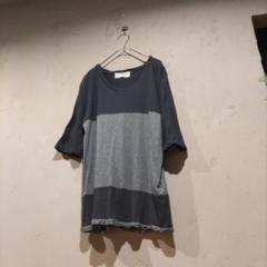 【TOMORROWLAND/EDITION】５分袖 Tシャツ　ネイビー×グレー