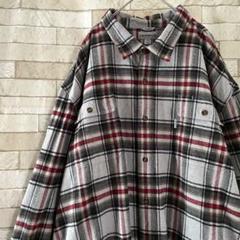 カーハート 長袖シャツ チェック柄 灰 赤 黒 4XL