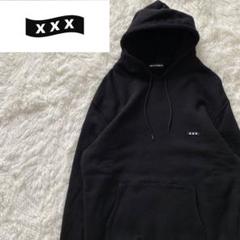 極美品　GOD SELECTIONXXX パーカー　プリント　ブラック　Lサイズ GOD SELECTION XXX ブラックパーカー M 亀梨着 - メルカリ