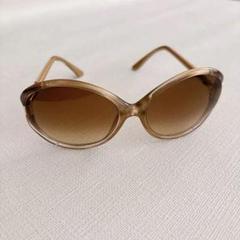 国産品 トムフォード TF124 サングラス sandrine ベージュ×ブラウン 小物