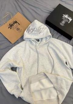 2025年最新】stussy パーカー グレーの人気アイテム - メルカリ