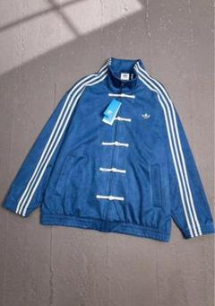 【海外限定】adidas 上海トラックジャケット ブルー TikTokバズ品】上海・中華圏でしか買えない「アディダスの