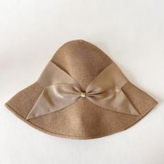 極美品 アシーナニューヨーク risako ペーパーハット リサコ リボン Athena New York - 美品 Athena New York アシーナニューヨーク