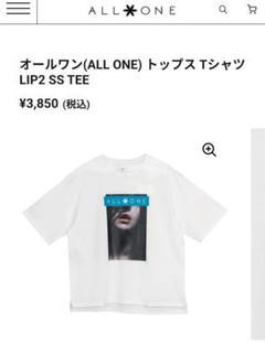 【スケボーブランド】ALL ONE LIP2 SS TEE ホワイト Tシャツ