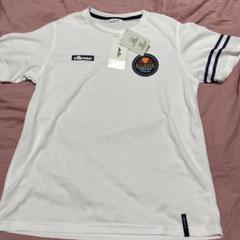 ellesse ホワイト Tシャツ ストライプメンズM