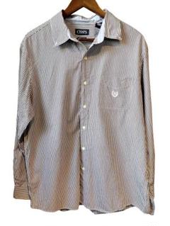 CHAPS EASY CARE stripe shirt