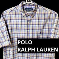 POLO RALPH LAUREN XL タータン チェック 半袖シャツ