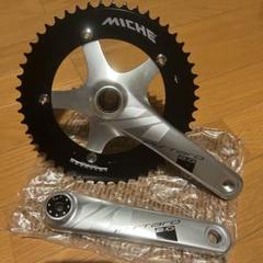 【受注生産品】 50T 165mm ピストクランク PISTERD MICHE シルバー メルカリ - パーツ