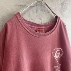 古着 企業系 アメリカ輸入 両面プリント Tシャツ 半袖 ボルドー Lサイズ