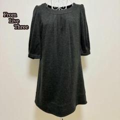 ●From Live Three 膝丈タックワンピース（M）きれいめ 秋冬
