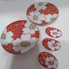 赤絵町工房　南天小鉢飯椀丼三点セット　廃盤品入手不可能　赤繪町工房 忠之助商店 / 香蘭社 赤繪町工房 山茶花 飯碗 (赤)