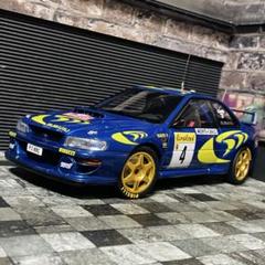 オートアート　2台セット1/18  スバルインプレッサ2001 ドライバーセット カスタム品 1/18 AUTOart スバル インプレッサ WRC 2001｜Yahoo