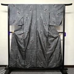 全ての 菊花 小紋 小花 メルカリ - 013t 着物 オレンジ裏地 幾何学模様 着物・浴衣