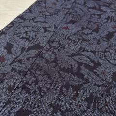 裄65.5 千草紬 絣柄 花殻 紬 正絹 広衿 袷 着物 AK-3005 - メルカリ