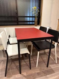 ダイニングセット｜テーブル+テーブルマット+イス4つ