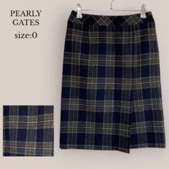 新品 パーリーゲイツ 膝丈 スカート Sサイズ ネイビー系 PEARLY GATES PGG パーリーゲイツ プリーツスカート ネイビー系