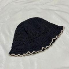 バケットハット クロシェハット　ハンドメイド（かぎ編み）
