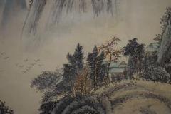 真作/劉頻/秋景山水図/瀑影泉聲/大幅/布袋屋掛軸HE-958 真作/劉頻/秋景山水図/瀑影泉聲/大幅/布袋屋掛軸HE-958 - メルカリ