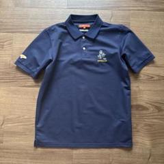 BEAMS GOLF ドナルド刺繍ポロシャツ M ネイビー 美品】Admiral GOLF ポロシャツ ネイビー メンズL 刺繍ロゴ