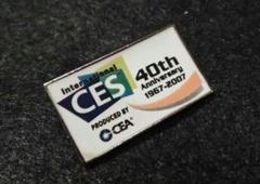 CES コンシューマーエレクトロニクスショー 40周年 記念ピンバッジ 限定非売