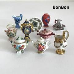 最高のベニス フェーブ ヴィンテージ フェーヴ フランス 陶器 ミニチュア 置物 王族たちの陶器 フェーブ ヴィンテージ フランス 陶器