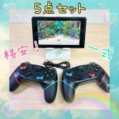 【5点セット】 switch 本体 コントローラー2個 どうぶつの森スタンド