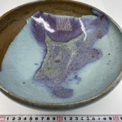中国清朝時代 辰砂大鉢 幅約23.2㎝ タヒチ 東さ7-0708☆2F