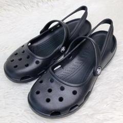 【美品】クロックス (23) フラットシューズ シャイナ メリージェーン 廃盤 美品】クロックス (23) フラットシューズ シャイナ メリー