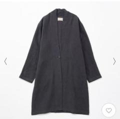 美品中川政七商店【定価2.7万】麻の帆布ノーカラーコート 中川政七商店 麻の帆布ノーカラーコート-自社工場/高品質/低価格