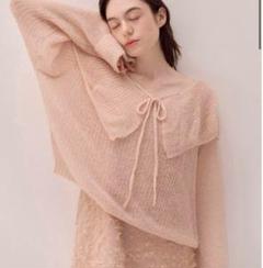 トップス muguet sailor ribbon knit muguet（ミュゲ）の「sailor ribbon knit（ニット/セーター