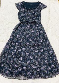 美品　ローラアシュレイ　総柄　シルク混　ワンピース　ネイビー　７ 2025年最新】ローラアシュレイ ワンピース 7の人気アイテム