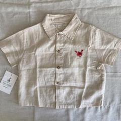 fin&vince カニ刺繍シャツ 12-18m