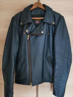 大人の上質  ダブルライダース vanson レア 90s ビンテージ ネイビー ジャケット・アウター