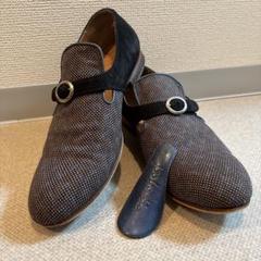 polpetta ポルペッタ　メンズローファー★ドット柄入りスエード　26センチ