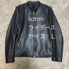 ※値下げ【古着】LIDNM シングルライダースジャケット サイズL LIDNM シングル ライダース ジャケット Mサイズ
