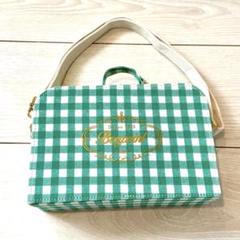 Bonpoint - 新品未使用 ボンポワン ミニトランクバッグ グリーン