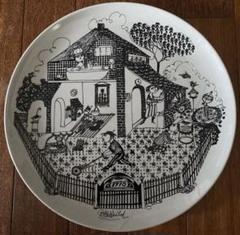 ビヨンヴィンブラッド　ビンテージ　壁掛け絵皿　デンマーク 二モール社/Nymolle ビヨン・ヴィンブラッド 恋人たちの12ヶ月