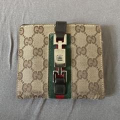 GUCCI GGキャンバス 二つ折り財布